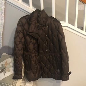 Womens Burberry  Quilted Goose Down Jacket Sz XL